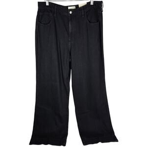 Universal Thread High Rise Wide Leg Black Denim Jeans‎ Women Size 14R